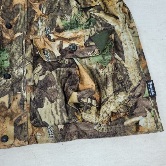 Vintage Field & Stream Jacket Mens Sz Medium Hunting Camo Grunge Y2k Woodlands - Picture 11 of 16